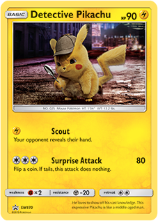 Detective Pikachu (SM170) card.