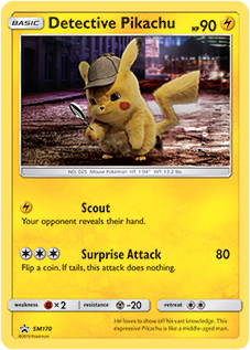 Detective Pikachu (SM194) card.