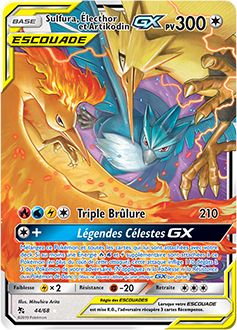 Moltres, Zapdos e Articuno GX card.