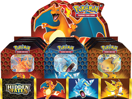 Pokemon TCG Estampas Ilustradas 3 Latas Articuno Zapdos Moltres De