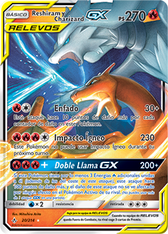 Reshiram y Charizard GX